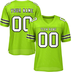 Maillot de football américain personnalisé, col en V, uniforme d'équipe, t-shirt de sport personnalisé pour hommes et jeunes, logo personnalisé, vêtements en gros OEM - Product Image 5