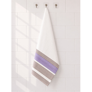 Essuie-tout en lin 100% premium |   Essuie-tout rayé pour la cuisine |   Serviette absorbante réutilisable pour la cuisine et la maison - Product Image 2