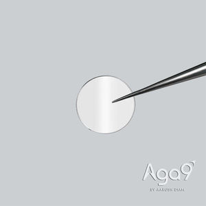 Placa de Diamante Redonda de Cristal Único Aga9 de 3 mm de Diámetro, Pulida por Ambos Lados, 0.4 mm de Espesor - Product Image 3