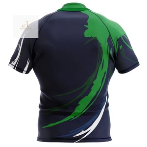 Jersey de Rugby con Diseño de Impresión Digital Personalizada Más Vendido, Jersey de Rugby con Cuello Redondo y Servicio OEM Personalizado - Product Image 3