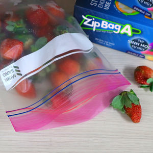 Bolsa de comida reutilizable con doble cremallera hecha de bolsas ecológicas de almidón de alta calidad para la conservación de la frescura - Product Image 5