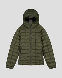 Chaqueta de invierno acolchada personalizada para mujer, ropa informal premium para exteriores, a prueba de viento, con cierre de cremallera y bolsillos laterales. - Product Image 6