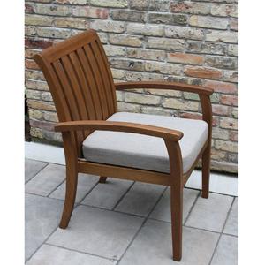 Silla de café, restaurante, EE. UU., madera de teca, hecha en Indonesia, muebles de madera maciza - Product Image 1