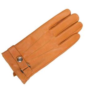Gants d'hiver en cuir véritable pour hommes, longueur poignet, thermiques, unis, compatibles écran tactile, style décontracté et tendance - Product Image 4