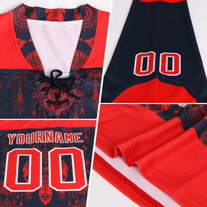 เสื้อฮอกกี้น้ำแข็งแบบซับลิเมชั่น ดีไซน์ใหม่ 2027 ระบายอากาศได้ดี แห้งเร็ว รับทำโลโก้ ชุดกีฬา ราคาส่งถูก รับผลิตแบบ OEM - Product Image 2