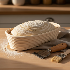 Wholesale Oval Banneton Bread Proofing Basket Handwoven Rattan Dough Rising Basket for <b>Baking</b> Tools - Product Image 4