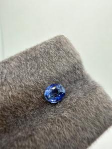 Zafiro Azul Real Natural 6x5x4mm 1.20CT Corte Ovalado Personalizado Suelto con Juego de Color y Fuego, Muestra para Fabricación de Moldes, Ceilán Sri Lanka - Product Image 2