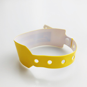 Bracelet d'identification jetable en PVC vinyle RFID NFC 13,56 MHz étanche pour l'identification médicale personnalisée en milieu hospitalier - Product Image 6