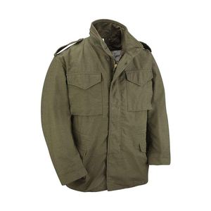 Green Uniform Tactical <b>Jacket</b> Plain Dyed Button <b>Winter</b> Warm OEM Service Polyester/Nylon - Product Image 3
