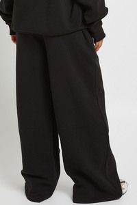 <b>Women</b> Black Wide Leg Sweatpants High Waist Drawstring Casual Loose Fit <b>Lounge</b> <b>Trousers</b> Straight Leg Jogger Pants Wholsale Outfit - Product Image 2
