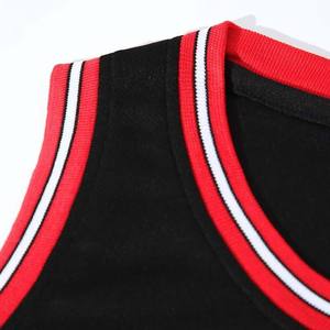 Custom Basketball Uniform Set Black <b>Red</b> Sleeveless Jersey Shorts Moisture Wicking Athletic Wear for Adults Unisex All Season - Product Image 2