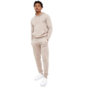 Survêtements 2 pièces décontractés en polyester pour hommes ensembles de survêtements de jogging d'hiver à manches longues avec vestes de survêtement pantalons pour la saison de printemps - Product Image 1