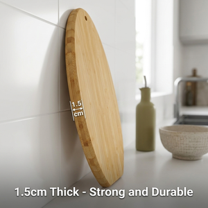 Tabla de Cortar Antibacteriana de Bambú Ecológica, 1.5 cm de Grosor, Duradera, Forma Cuadrada, Apta para Lavavajillas, Uso Doméstico en la Cocina, OEM ODM - Product Image 5