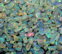 Opale naturelle éthiopienne, cabochon, taille brillante, multicolore, pierre brute polie, qualité supérieure, jeu de couleurs/effet de feu