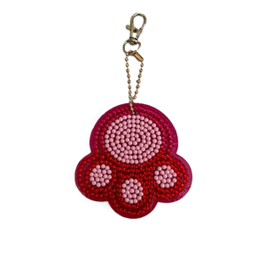 Decorative Leather Woven Embroidery <b>Bag</b> <b>Charms</b> with Hand Craft Premium Cartoon Style Color Changing Beaded Embroidery <b>Charms</b> - Product Image 4