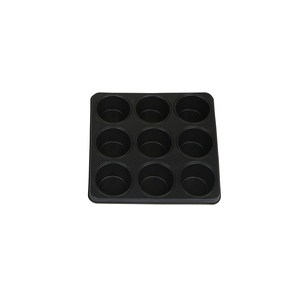 Moule à muffins carré antiadhésif de style K-Food, 9 cavités, 26,3x26,3 cm, pour gâteaux et pâtisseries - Product Image 1
