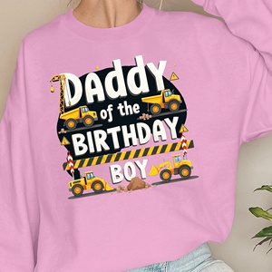 Sudaderas Casuales Estampadas para Mujer, Estilo 'Papá del Cumpleañero', Cuello Redondo, 100% Poliéster, Tejido de Punto - Product Image 3