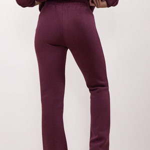 Ensemble sweat-shirt et pantalon de survêtement en molleton de haute qualité pour femme, avec logo personnalisé, coupe oversize - Product Image 2