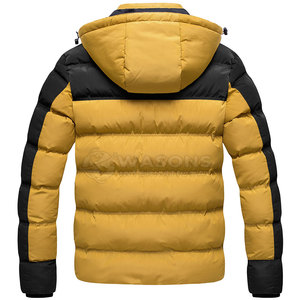 Premium Men <b>Puffer</b> <b>Jacket</b> Winter Warm Thick Insulated Breathable Hooded Outdoor Windproof Design Front Logo - Product Image 6