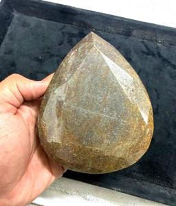 พลอยทับทิมสีน้ำตาลธรรมชาติ ขนาด 3500-4000 กะรัต รูปทรงลูกแพร์ หินหลวมเจียระไนทรงลูกแพร์ พลอยธรรมชาติสำหรับนักสะสม - Product Image 5