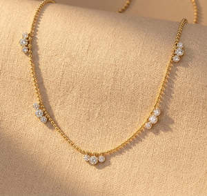 Collier en or jaune 18 carats pour femme avec diamant de laboratoire certifié IGI, bijou de luxe pour mariage, anniversaire, fête, prix de gros - Product Image 3