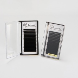 Extensions de cils plates Ellipse Lashya, forte adhérence pour services professionnels de pose de cils - Product Image 1