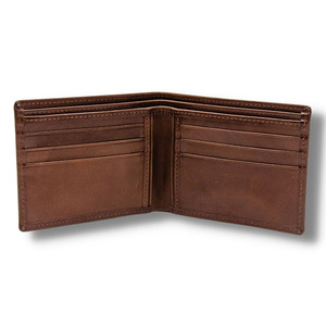 Portefeuilles en cuir pour hommes OEM, cuir véritable, porte-cartes sécurisé RFID, fournisseur en gros, fabrication artisanale haut de gamme, à vendre - Product Image 5