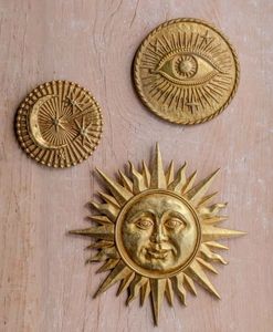 Ex-votos de pared para el hogar con Sagrado Corazón Milagros y Cruz, pequeños adornos decorativos de Corazón Flameante alado - Product Image 2