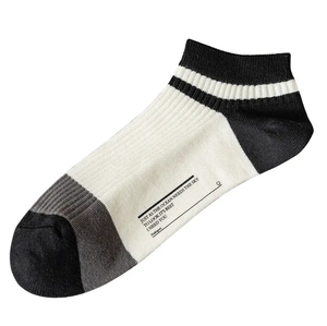 Chaussettes montantes en coton peigné pour hommes, haute qualité, personnalisées, tricotées, décontractées, streetwear, résistantes aux déchirures, pour usage professionnel - Product Image 4