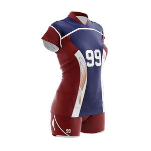 Uniforme de Voleibol Atlético Ligero, Personalizable con el Logotipo del Equipo, Jersey y Pantalones Cortos de Secado Rápido, Ropa Deportiva para Equipos - Product Image 1