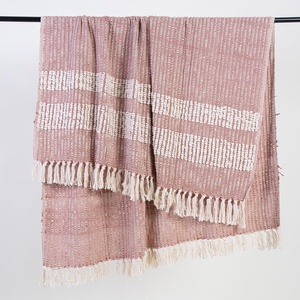 Manta de Algodón de Alta Calidad, Mantas Tejidas de Algodón Personalizadas, Mantas Decorativas Ligeras de Algodón para el Hogar - Product Image 3