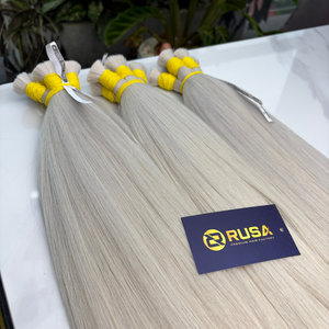 Venta al por Mayor de Fábrica de Cabello Humano Rubio a Granel para Extensiones de Queratina - Product Image 2