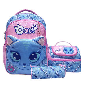 Juego de 3 Piezas de Mochila Escolar de Unicornio para Niñas, Impermeable, de Poliéster y Felpa, con Lonchera y Estuche para Lápices - Product Image 4