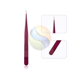 Pince à épiler de précision haut de gamme en acier inoxydable pour cils et bijoux avec logo personnalisé - Product Image 4