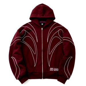 Sudadera con Capucha para Hombre ZEE GOOD, Diseño Color Block con Estampado por Sublimación, Transpirable, Estilo Urbano, Corte Regular para Otoño - Product Image 1
