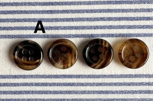 High Quality Custom Round 4-Hole Buffalo Horn Animal Style Durable <b>Handmade</b> Sewing Buttons for <b>Clothes</b> Shirt Suit - Product Image 5