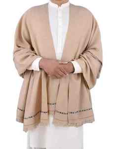 Men Premium Winter Wool <b>Shawl</b> Solid Soft <b>Warm</b> Breathable 300g Traditional <b>Wrap</b> for Formal Wear - Product Image 6