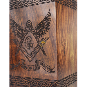 Wooden Urn,Memorial Urn, engraved heart Honor loved ones with our handcrafted wooden urn, designed with dignity by AYAANS - Product Image 3