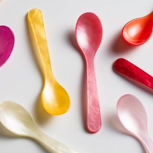 Ensemble de cuillères en résine colorées, ustensiles de service légers pour la maison, la cuisine, les fêtes, vaisselle décorative, artisanat en résine - Product Image 4