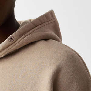 Sudadera con capucha y cremallera para hombre, de tejido de poliéster grueso antiarrugas, con logotipo de marca personalizado, para exteriores, Directo - Product Image 5