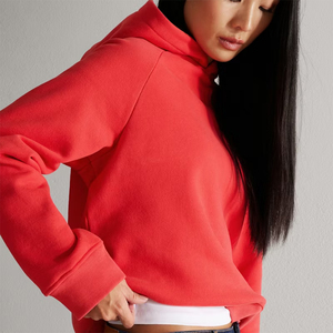 <b>Top</b> Quality <b>Raglan</b> Sleeve Hoodies For Ladies Orange Color Pullover Streetwear Plus Size Women's Hoodies Sweatshirt - Product Image 4