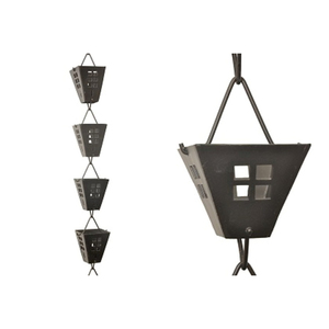 โซ่ทองแดงตกแต่งสวนกลางแจ้งแบบแขวน สองชั้น ดีไซน์เรียบง่าย - Product Image 1