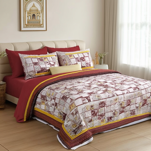 Juego de Sábanas de Algodón Alankar de 4 Piezas, 300 Hilos, Estilo Americano, Sábanas Ajustables y Planas para Cama Individual de 100x108 Pulgadas, Suaves, para Hogar y Hotel - Product Image 3