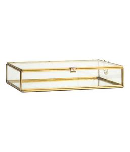 Wedding display box is made by hand from clear glass and brass - Product Image 2