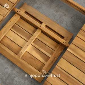 Mesa de Comedor Extensible de Madera de Teca Moderna de Primera Calidad para Hotel, Restaurante, Uso en Exteriores, Resistente al Agua, Ecológica, Hecha a Mano en Jepara - Product Image 5