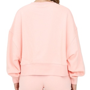 Sweat-shirt léger en molleton bio pour femme, col rond, coupe ample, en coton biologique, idéal pour l'hiver - Product Image 2