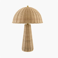 Lampes de table en rotin modernes, éclairage décoratif pour la décoration intérieure, lampe de table nordique, OEM ODM acceptés, vente en gros depuis le Vietnam
