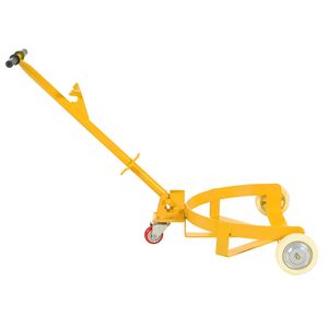 Carrello per Fusti da 55 Galloni con Capacità di 1200 libbre, 2 Ruote Fisse in PU e 1 Ruota Girevole, Carrello in Acciaio a Basso Profilo per Fusti d'Olio - Product Image 5