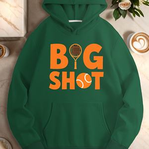 Raquette BIG SHOT tennis design sweats à capuche décontractés pour femmes - Product Image 1