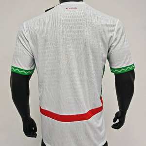 Maillot de football marocain version joueur, tenue d'extérieur, ensemble d'été, coupe automatisée, manches courtes, 100% polyester, antibactérien, col en V, numérique - Product Image 5